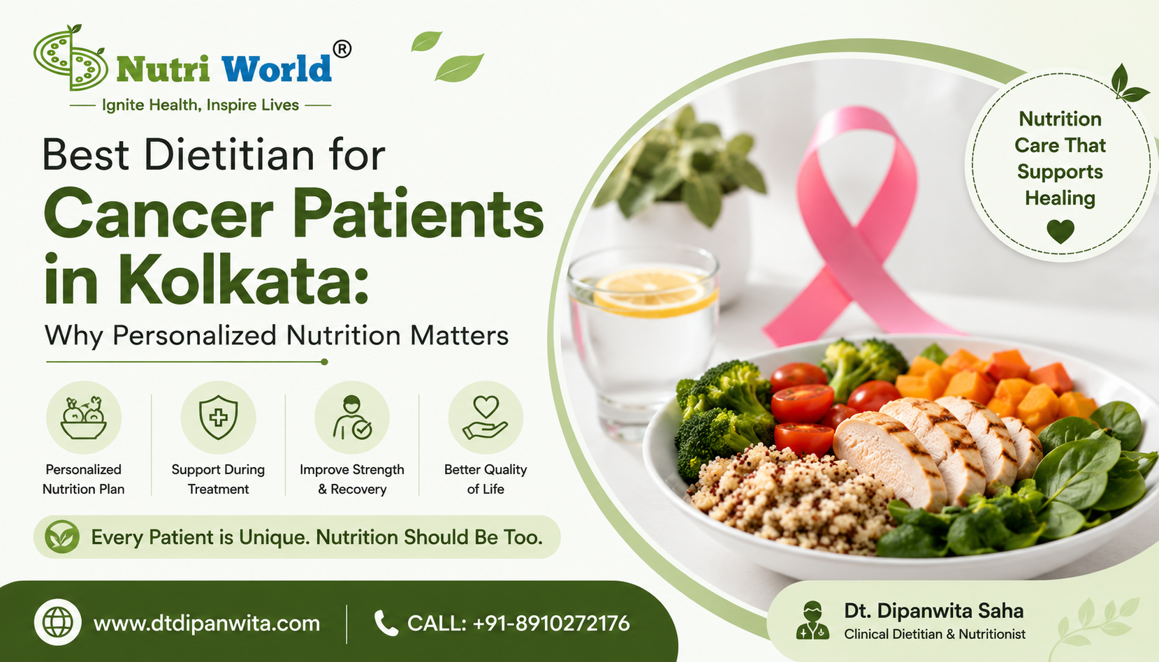 Best Dietitian for Cancer Patients in Kolkata: Why Personalized Nutrition Matters
