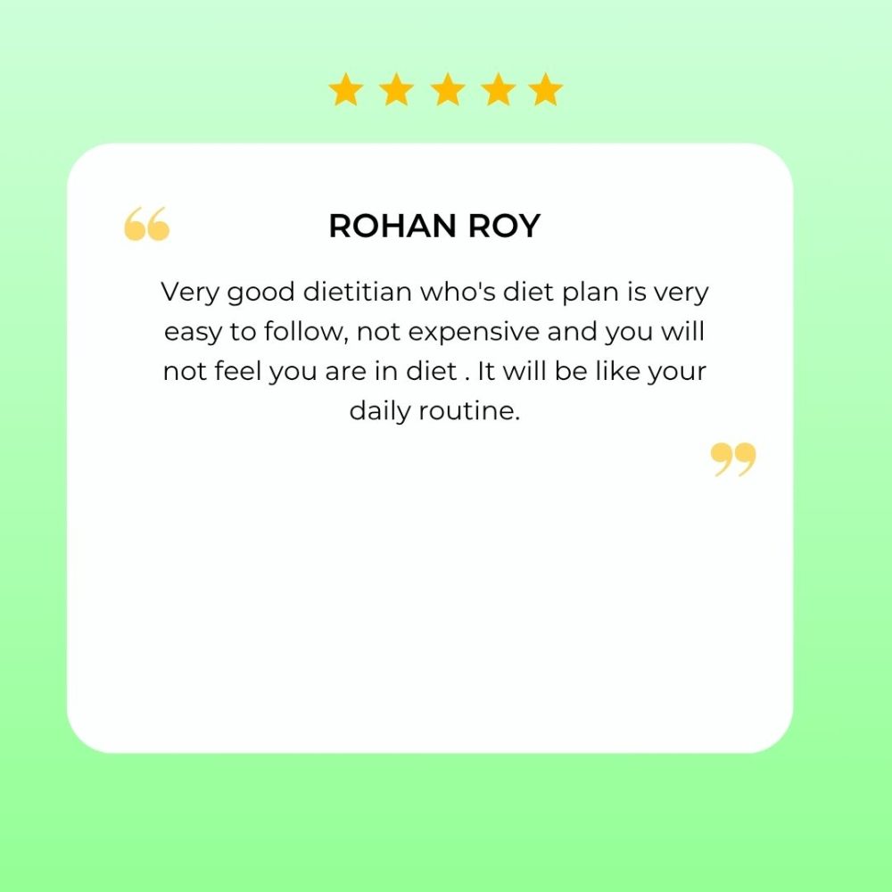 client reviews for dietitian dipanwita saha